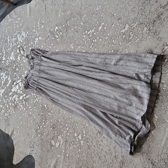 Jill Stuart Puckered Textured Maxi Sundress Sz6 Strapless - Picture 5 of 7